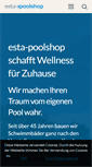 Mobile Screenshot of esta-pools.de